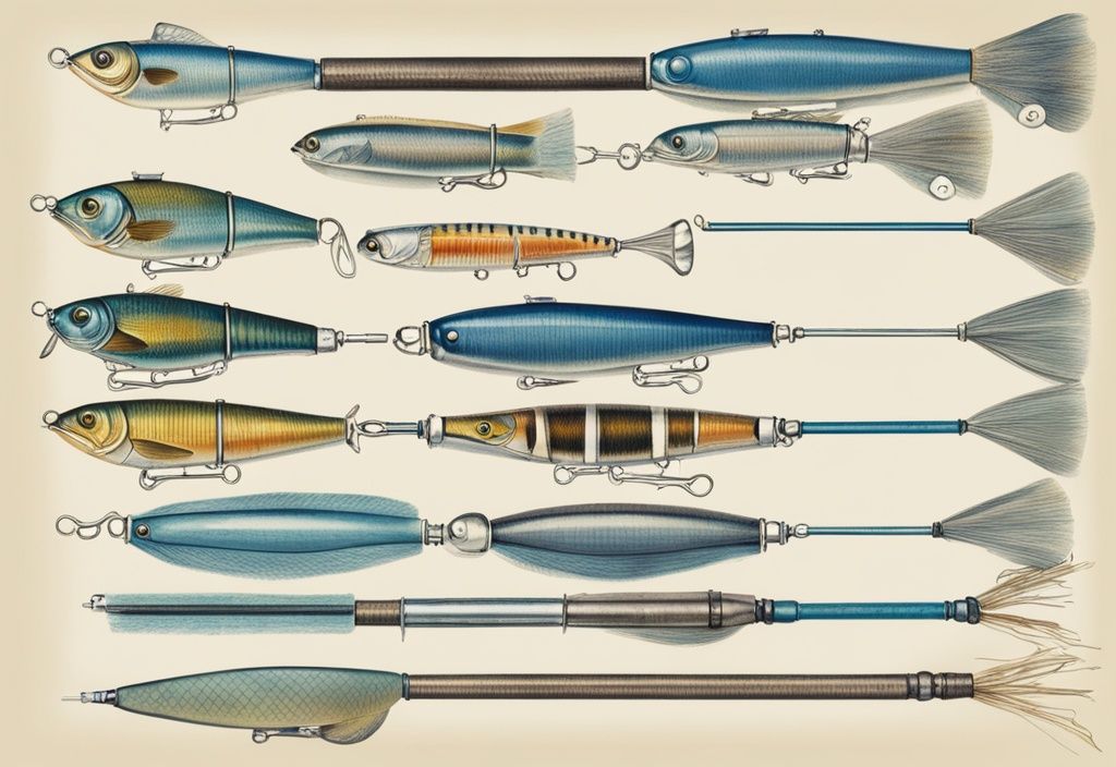 Vintage-Skizzenillustration von blauen Futterruten mit Beschriftungen zur Unterscheidung ihrer einzigartigen Merkmale und Verwendungszwecke